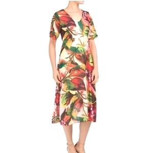 Coolples Made in Italy Tropical Floral Dress women’s size L